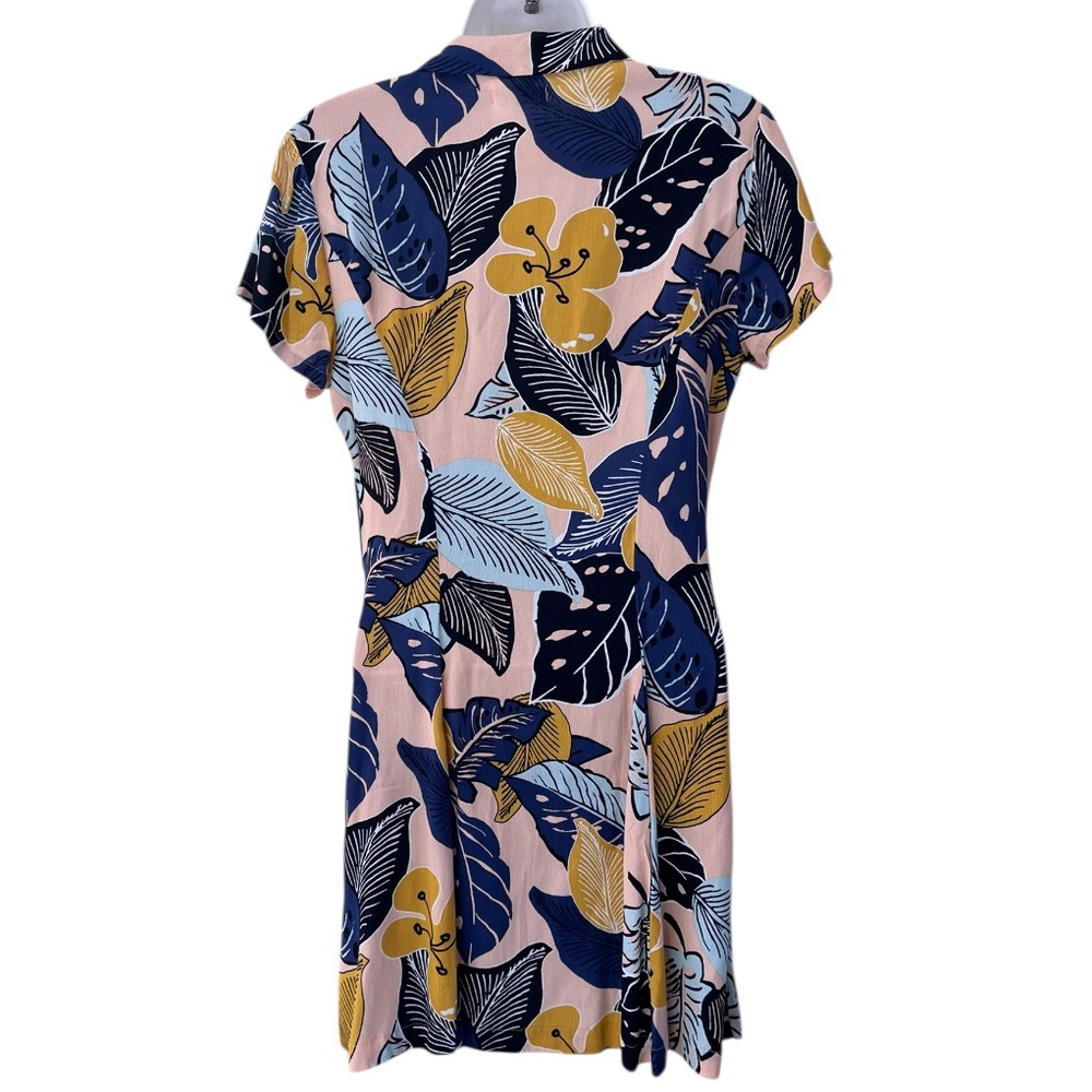 UO Silence and Noise Tropical Print Button Down Dress S - Picture 3 of 9